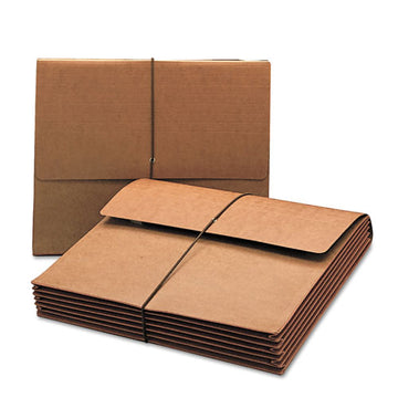 Smead® Extra-wide Expanding Wallets W- Elastic Cord, 5.25" Expansion, 1 Section, Letter Size, Redrope freeshipping - TVN Wholesale